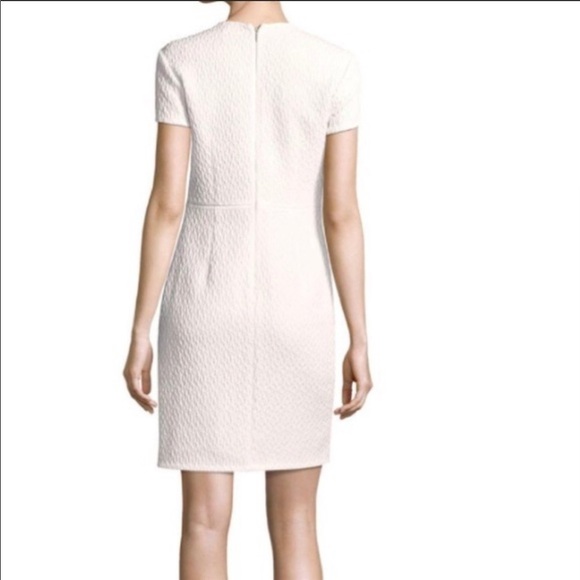 Rebecca Taylor Dia Lace Sheath Dress Ivory Textured Short Sleeve Size 6 - Picture 2 of 8